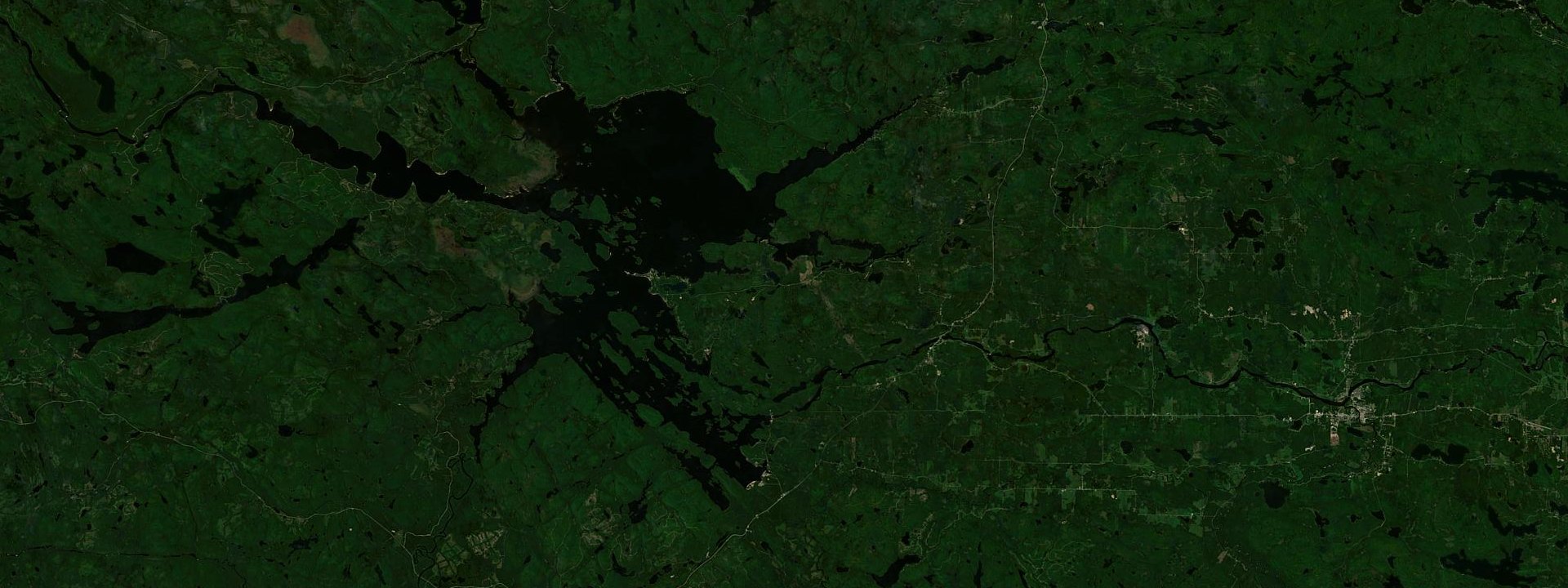 Vue satellite de Grand-Remous