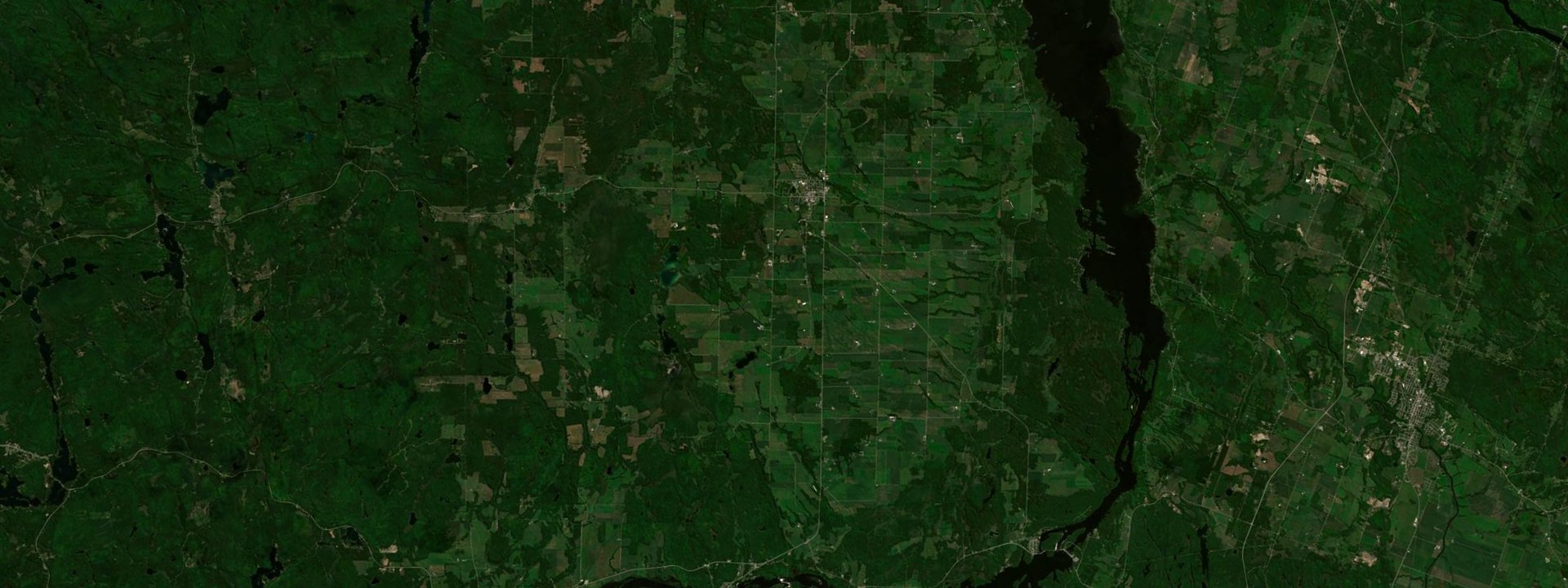Vue satellite de Clarendon