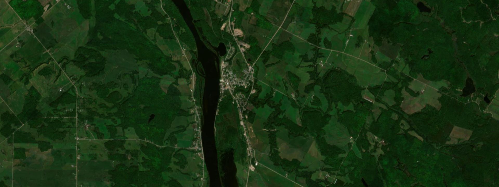 Vue satellite de Campbell's Bay