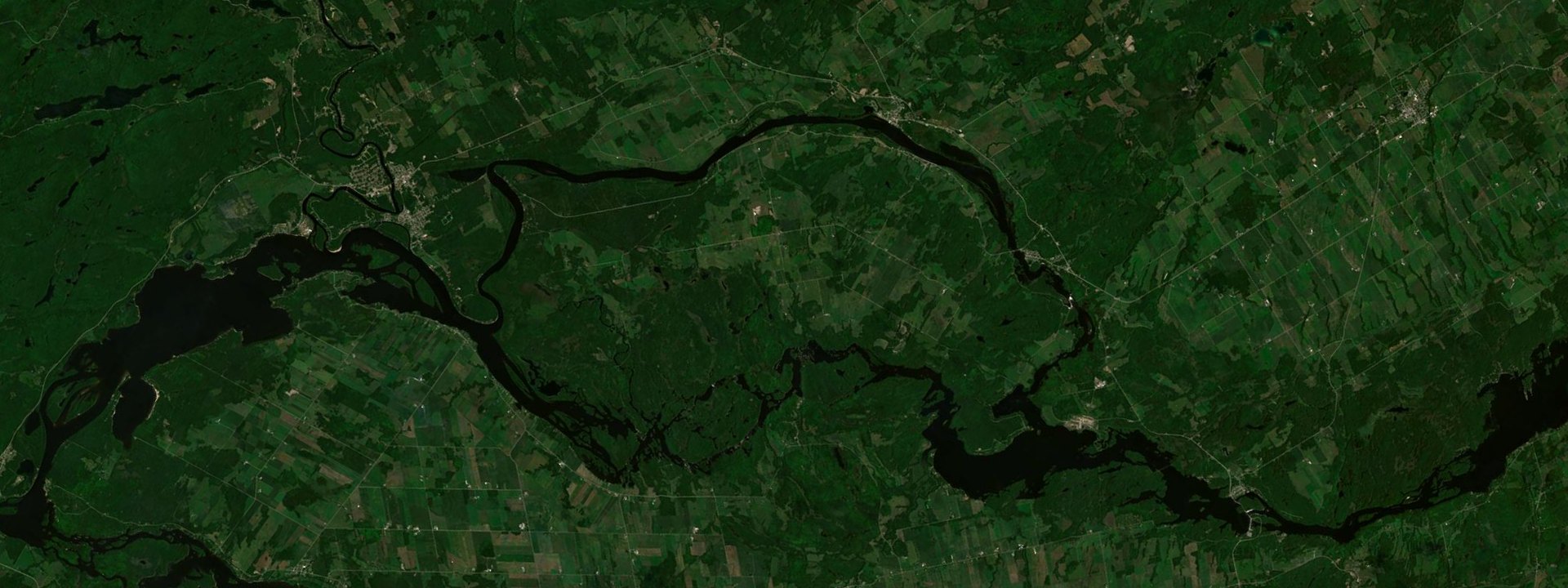 Vue satellite de L'Île-du-Grand-Calumet