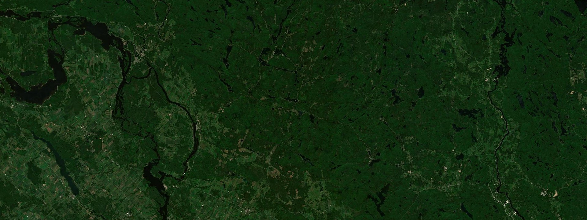 Vue satellite de Thorne