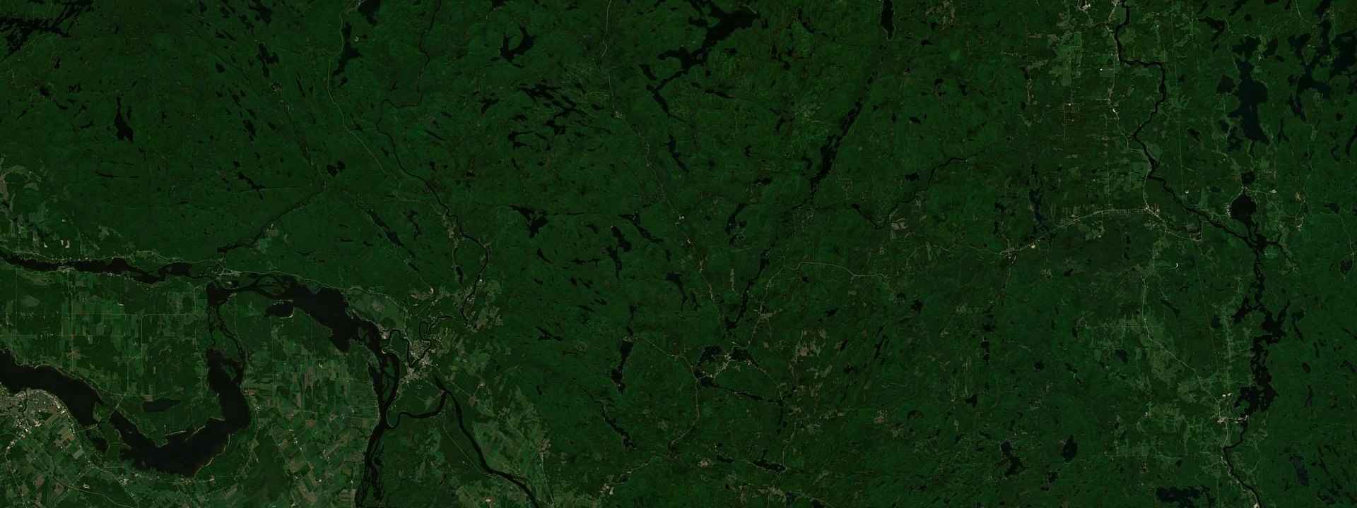 Vue satellite de Otter Lake