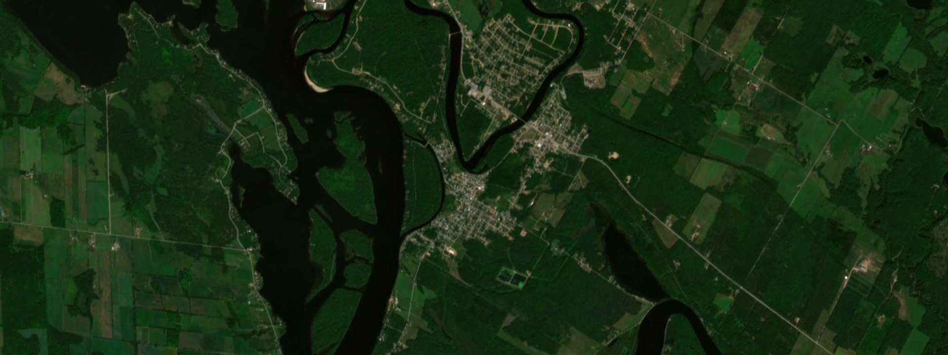 Vue satellite de Fort-Coulonge