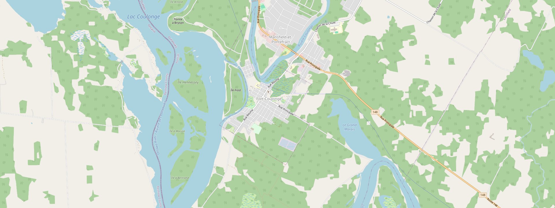 Plan des rues de Fort-Coulonge