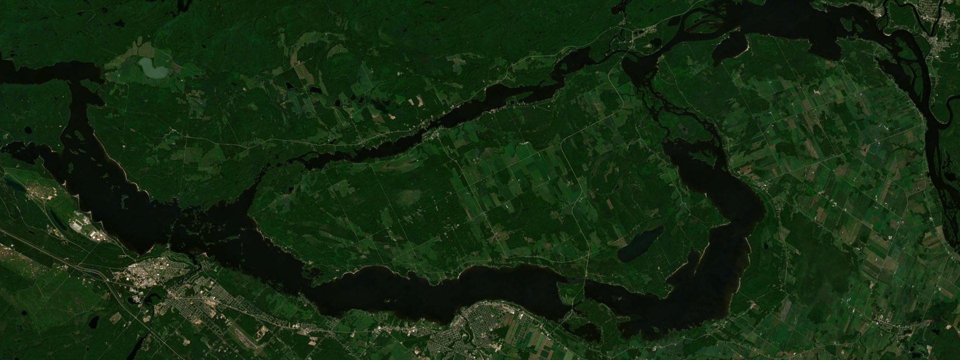 Vue satellite de L'Isle-aux-Allumettes