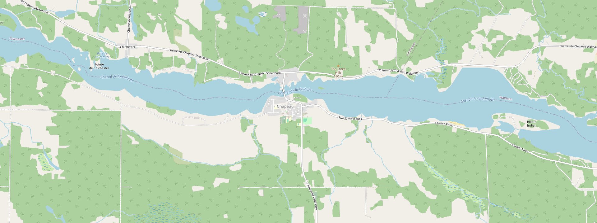 Plan des rues de L'Isle-aux-Allumettes