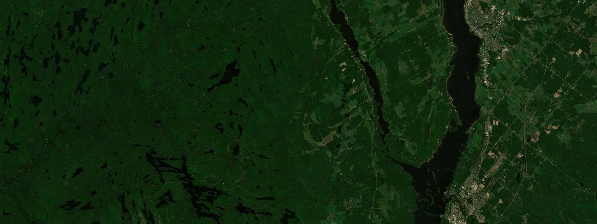 Vue satellite de Chichester