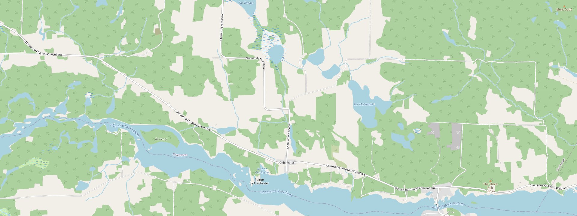 Plan des rues de Chichester
