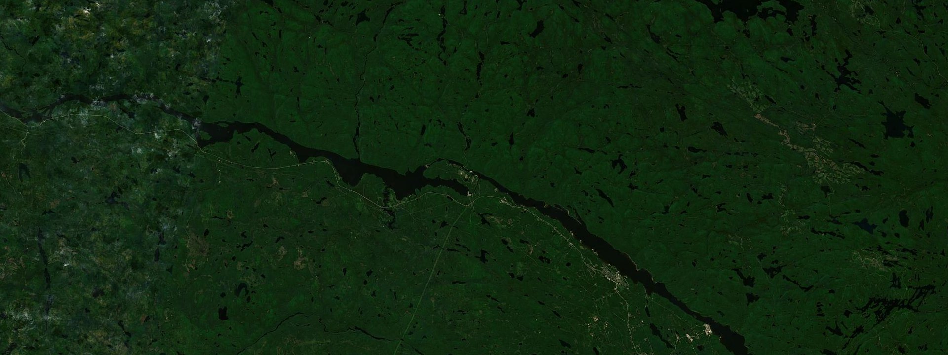 Vue satellite de Rapides-des-Joachims