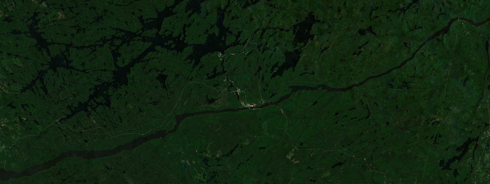 Vue satellite de Témiscaming
