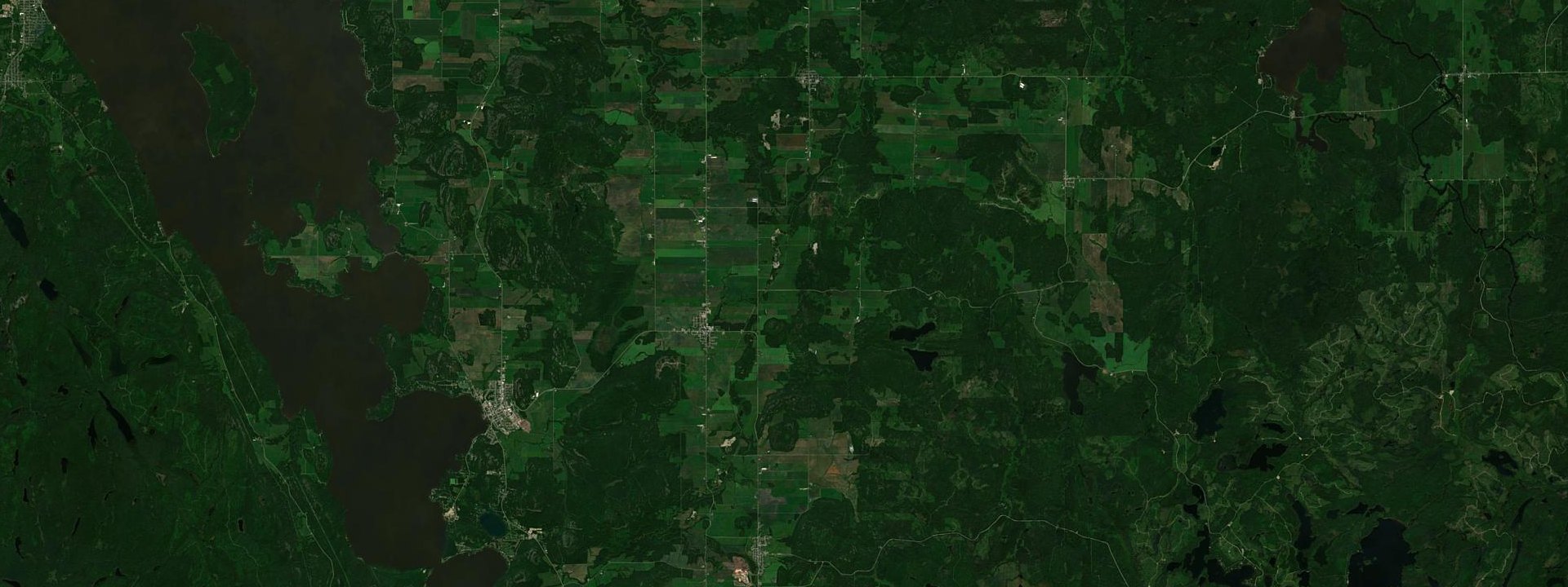 Vue satellite de Lorrainville