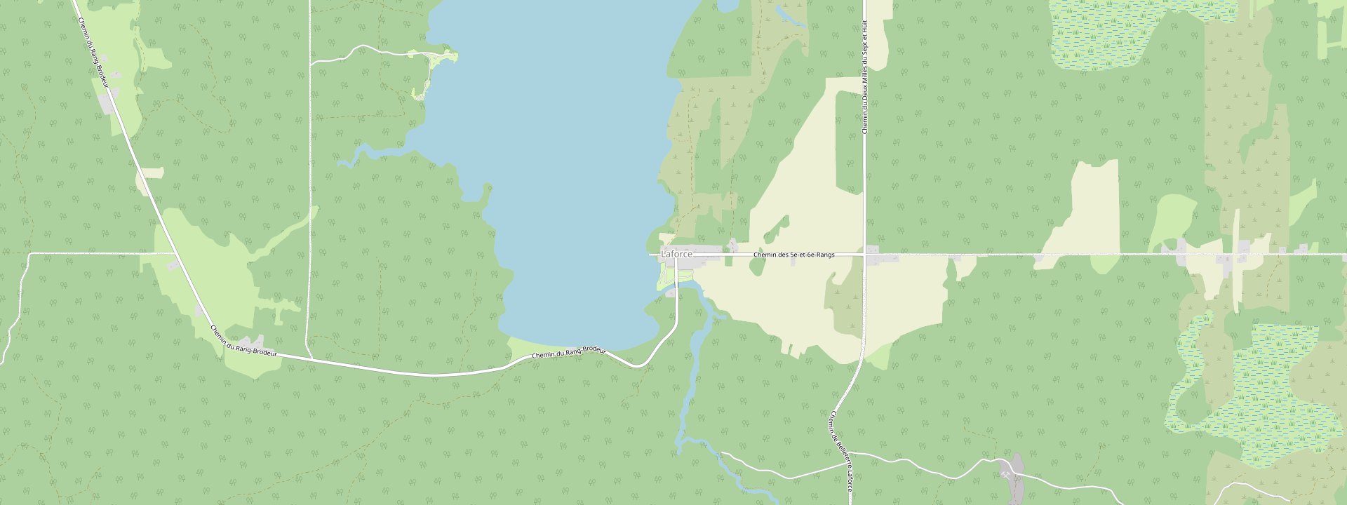 Plan des rues de Laforce
