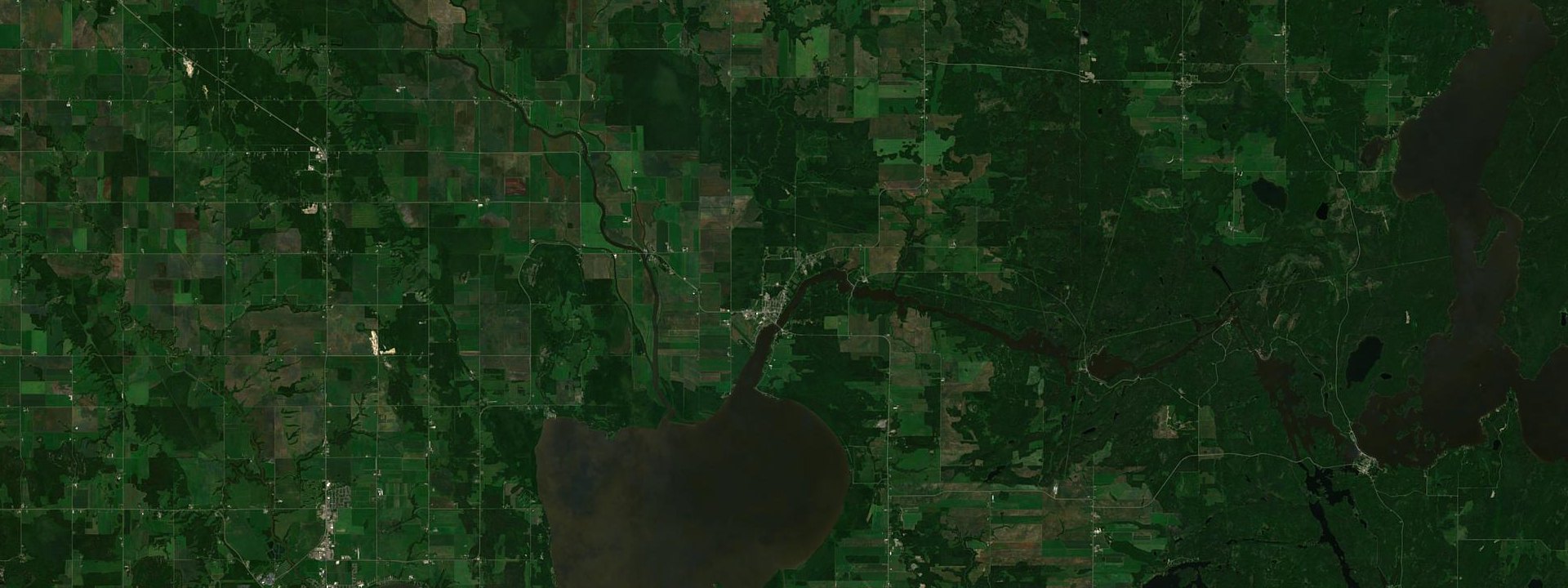 Vue satellite de Notre-Dame-du-Nord