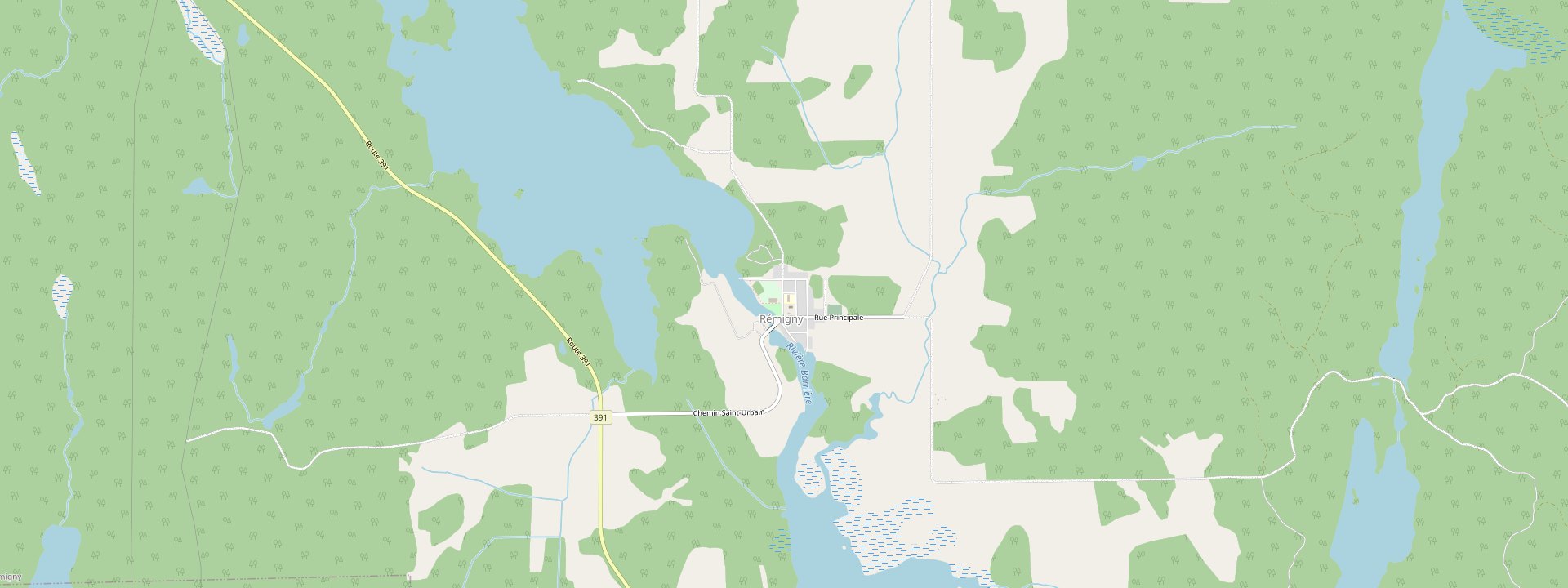 Plan des rues de Rémigny