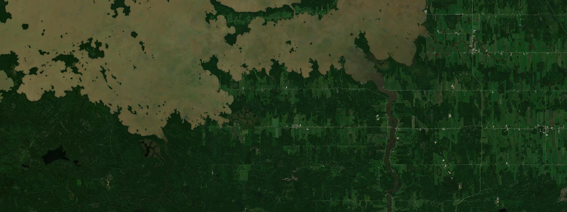 Vue satellite de Roquemaure