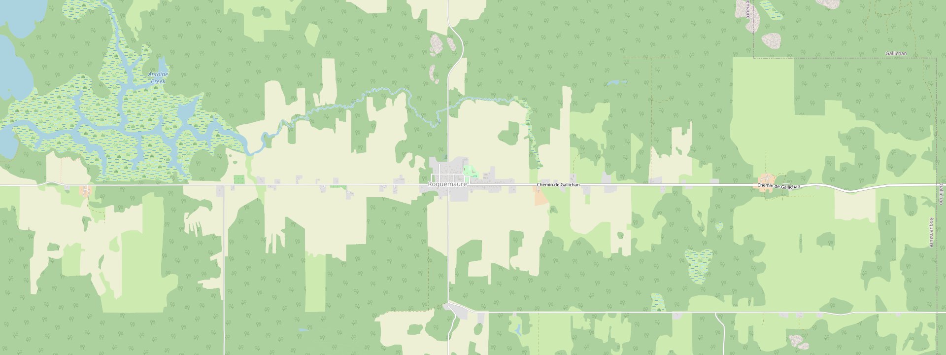 Plan des rues de Roquemaure