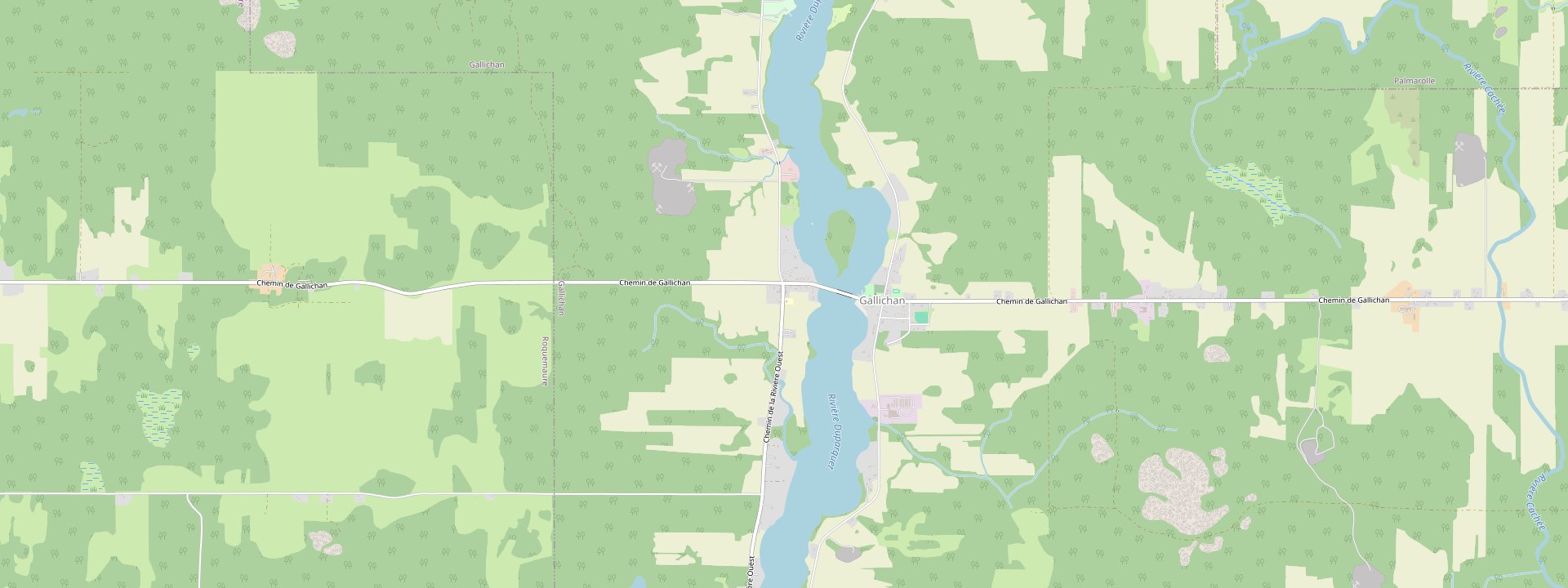 Plan des rues de Gallichan