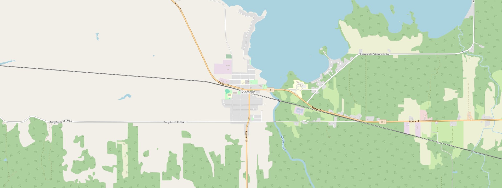 Plan des rues de Macamic