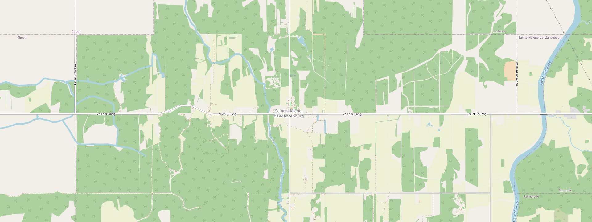 Plan des rues de Sainte-Hélène-de-Mancebourg