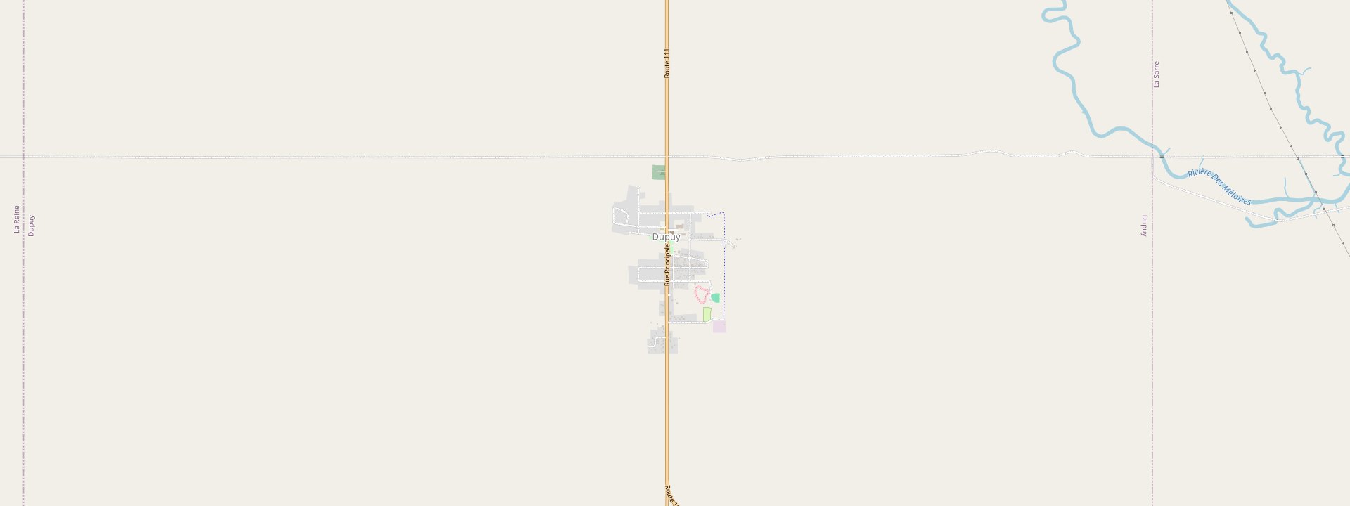 Plan des rues de Dupuy