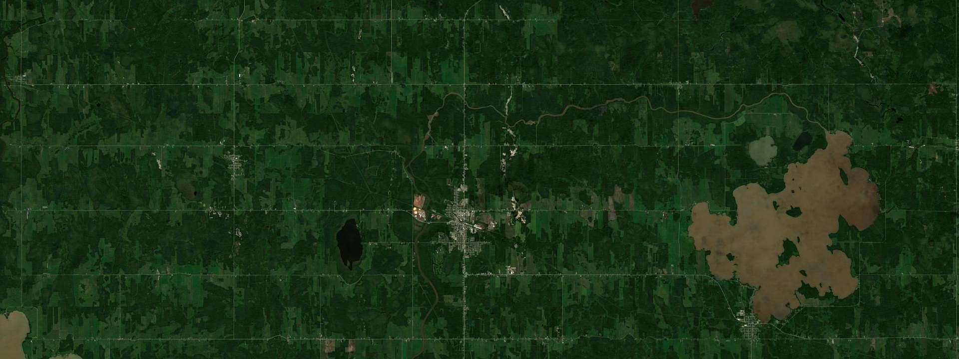 Vue satellite de La Sarre