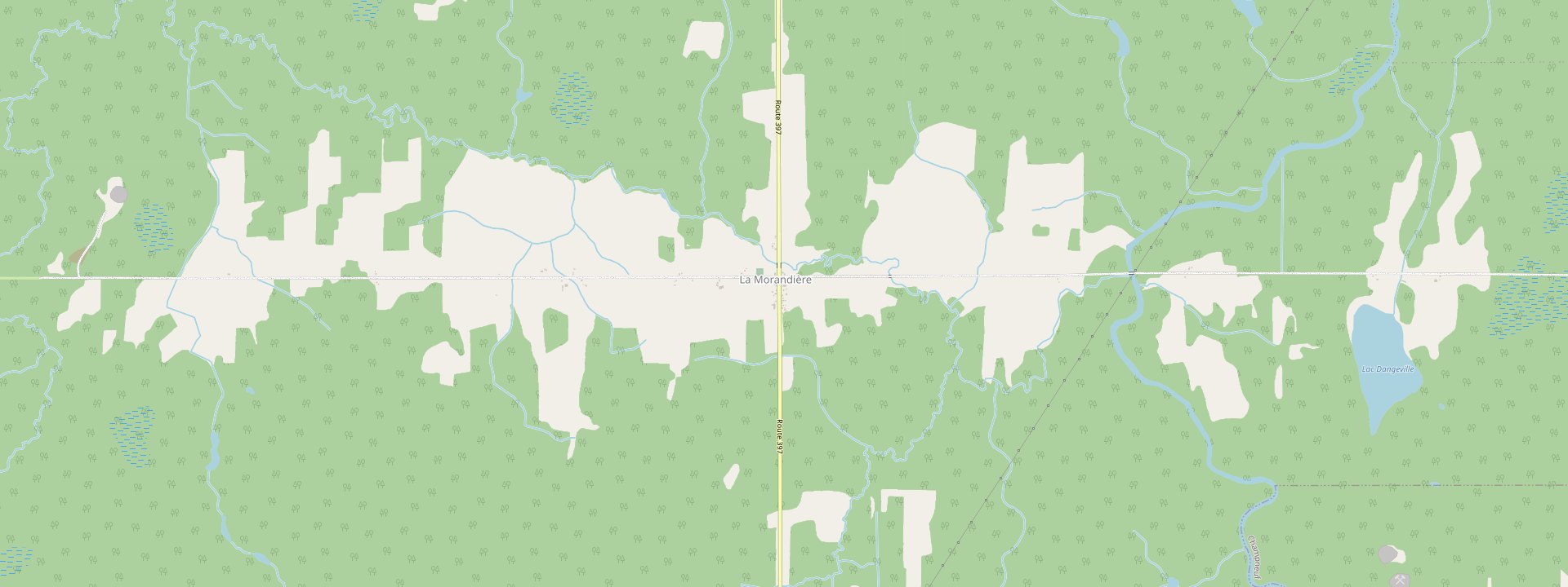 Plan des rues de La Morandière-Rochebaucourt