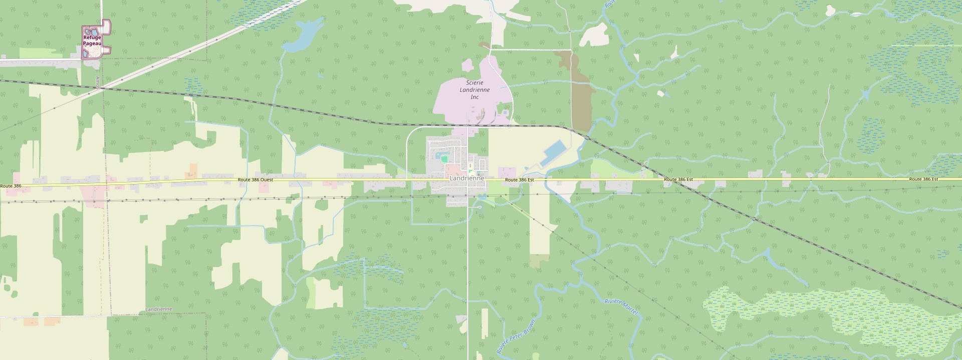 Plan des rues de Landrienne