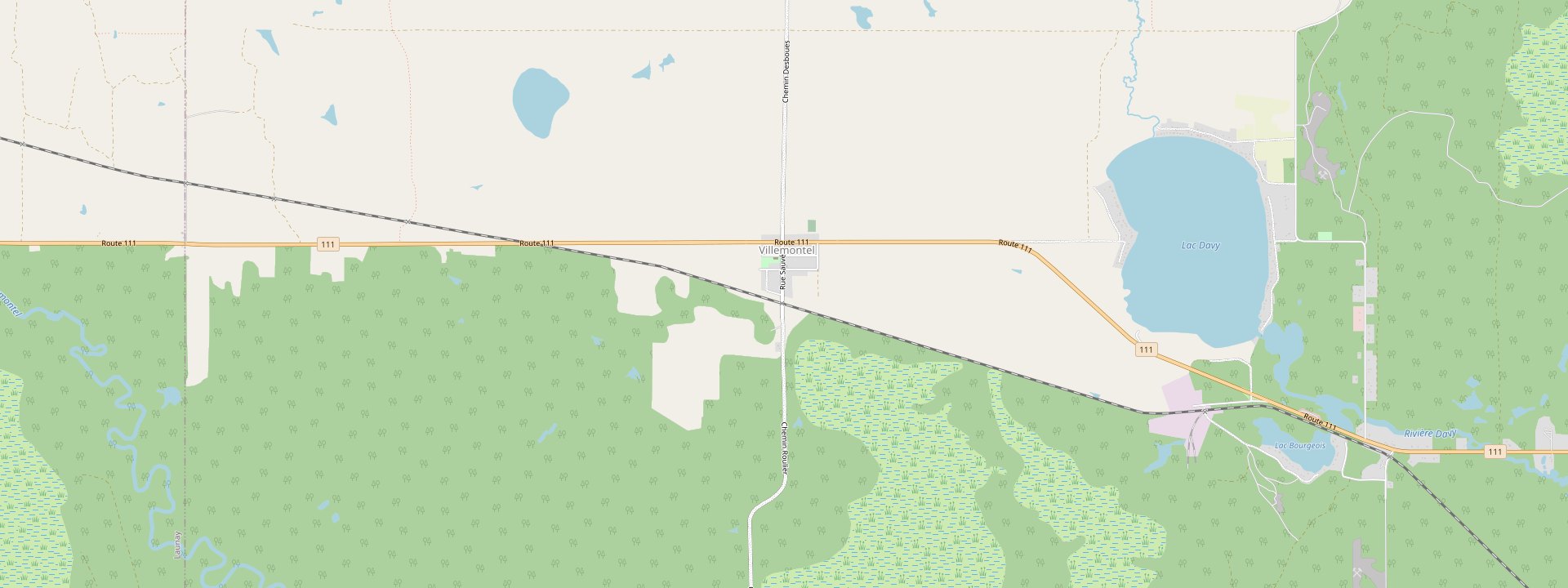 Plan des rues de Trécesson