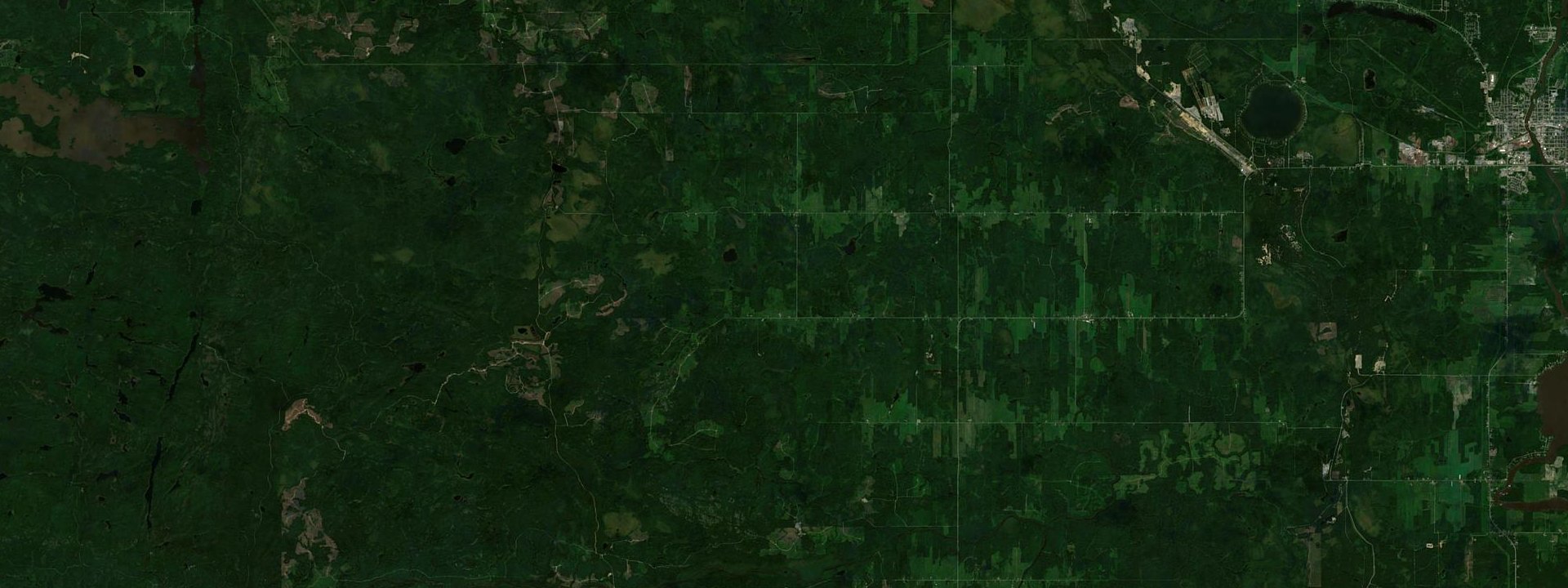 Vue satellite de Sainte-Gertrude-Manneville