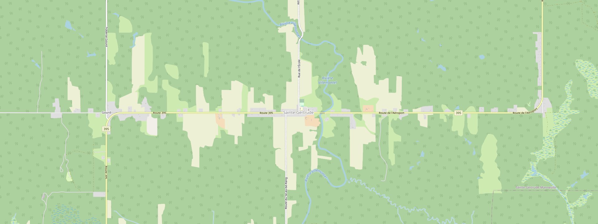 Plan des rues de Sainte-Gertrude-Manneville