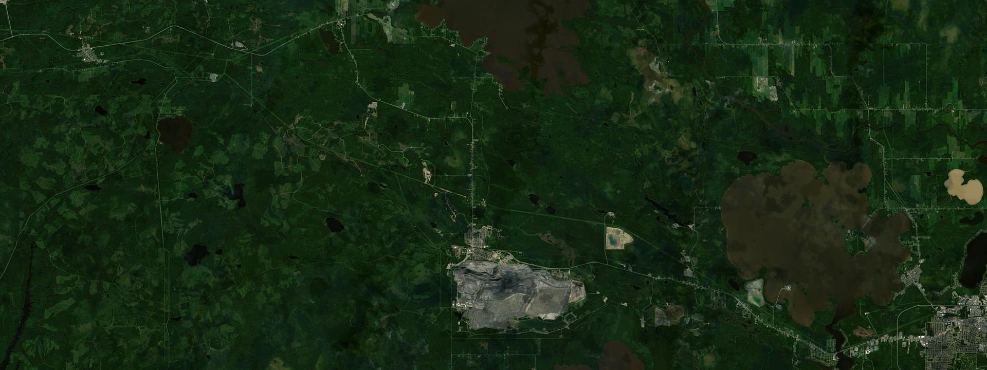 Vue satellite de Malartic