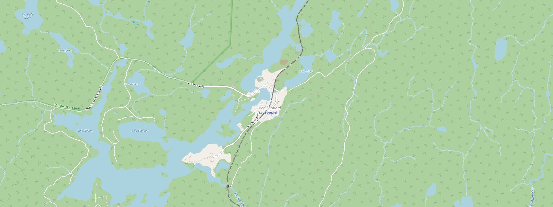 Plan des rues de Lac-Édouard