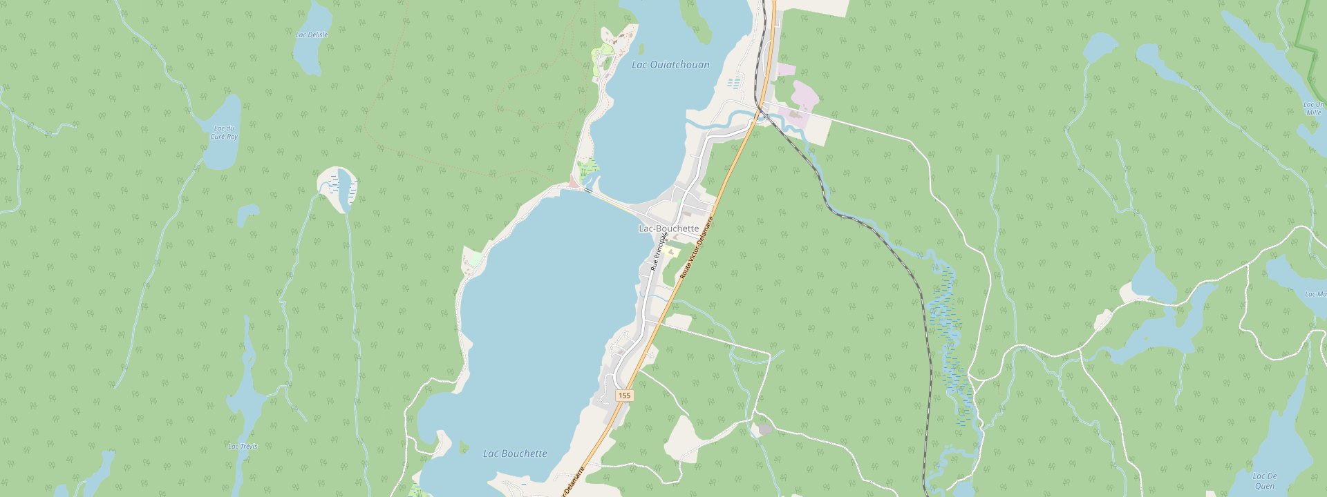 Plan des rues de Lac-Bouchette