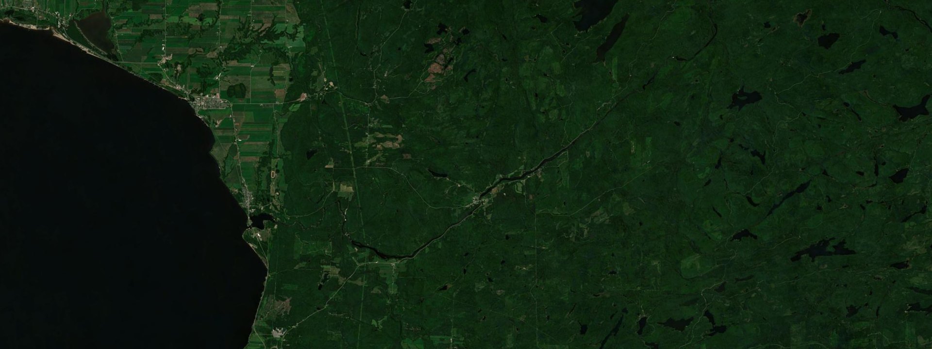 Vue satellite de Saint-André-du-Lac-Saint-Jean