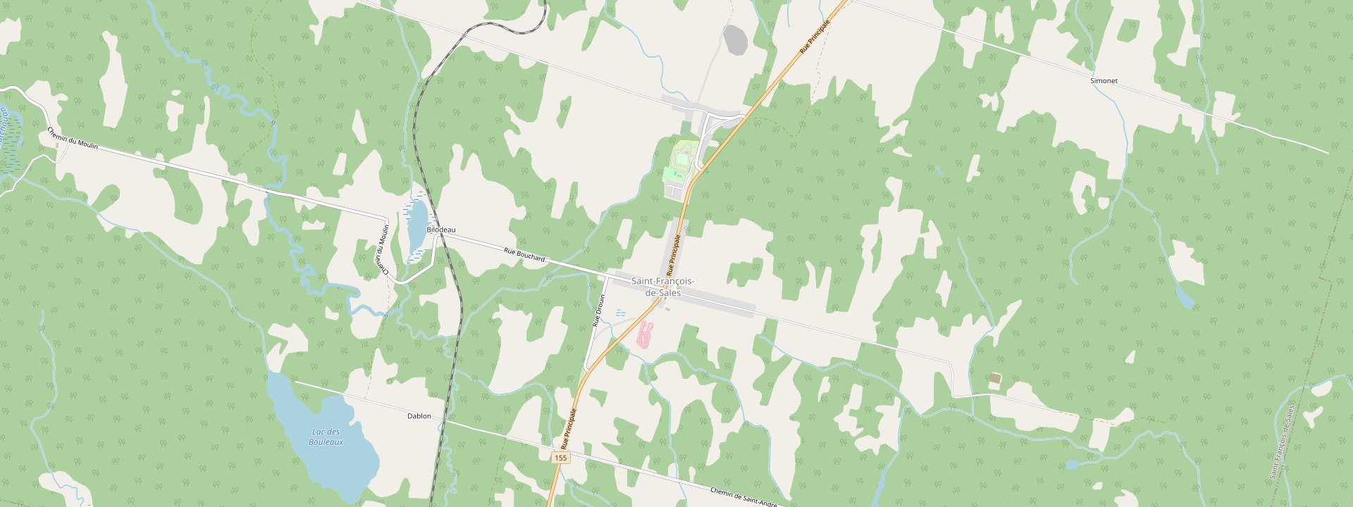 Plan des rues de Saint-François-de-Sales