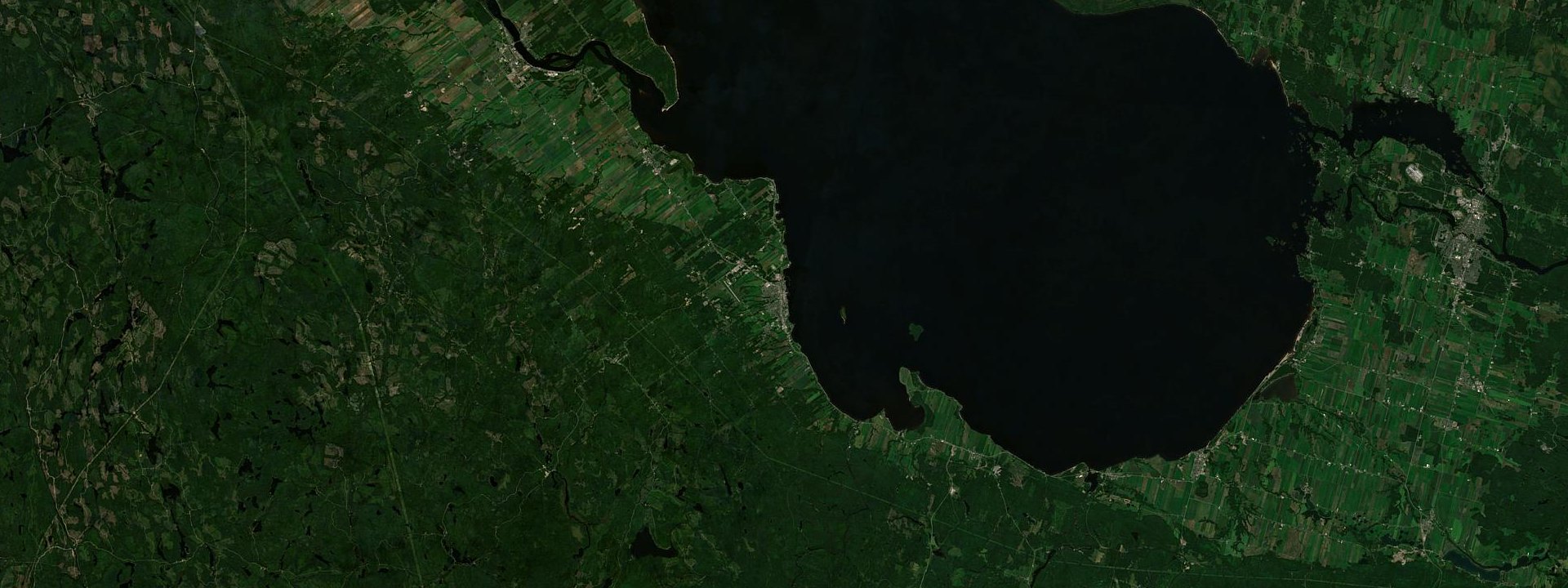Vue satellite de Roberval