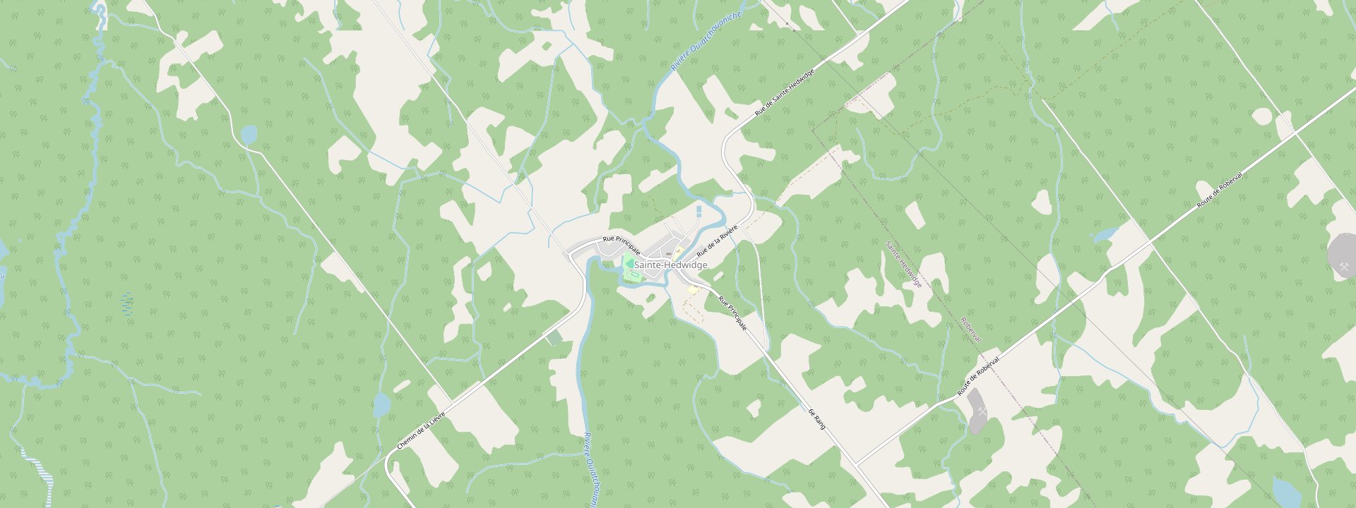 Plan des rues de Sainte-Hedwidge