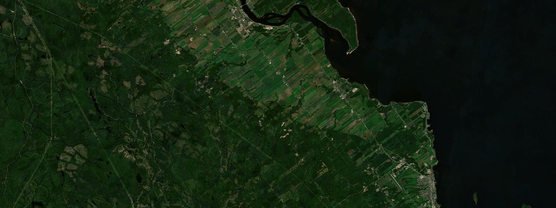 Vue satellite de Saint-Prime