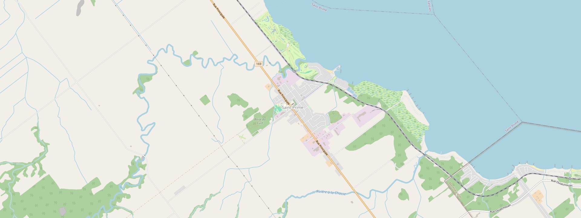 Plan des rues de Saint-Prime