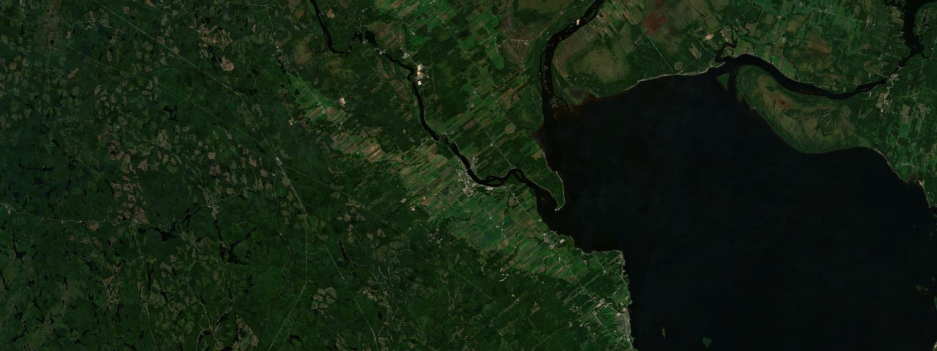 Vue satellite de Saint-Félicien