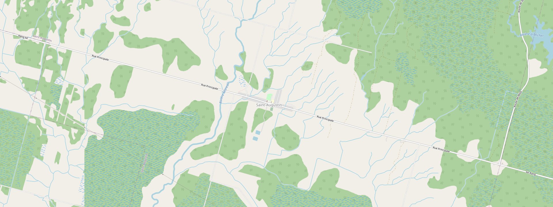 Plan des rues de Saint-Augustin
