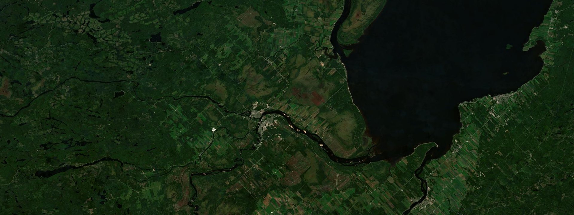 Vue satellite de Dolbeau-Mistassini