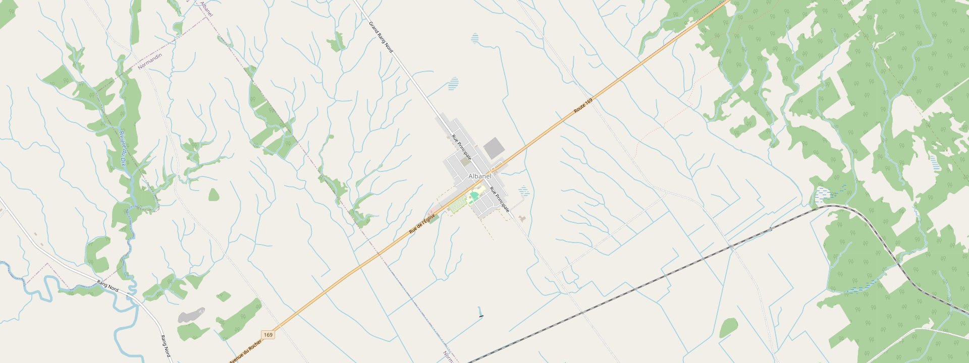 Plan des rues de Albanel
