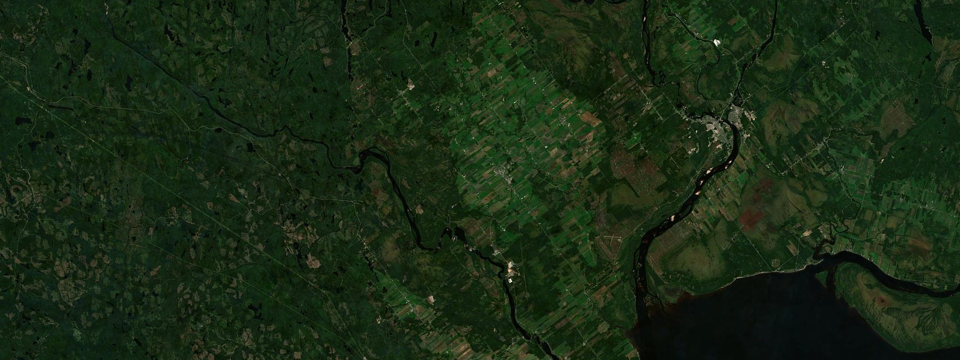 Vue satellite de Normandin