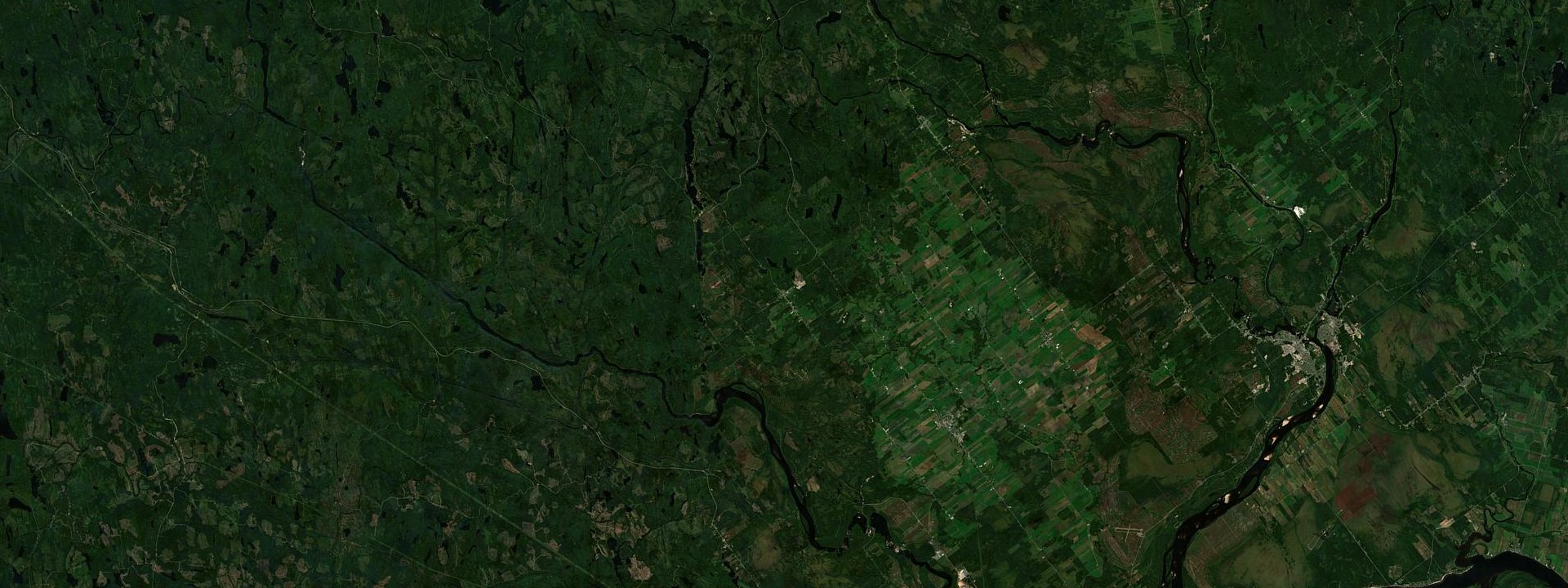 Vue satellite de Saint-Thomas-Didyme
