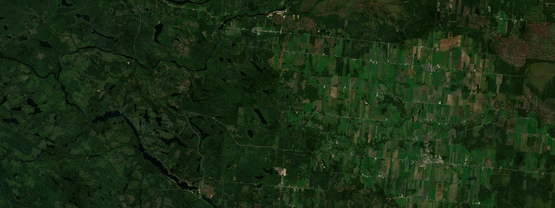 Vue satellite de Saint-Edmond-les-Plaines