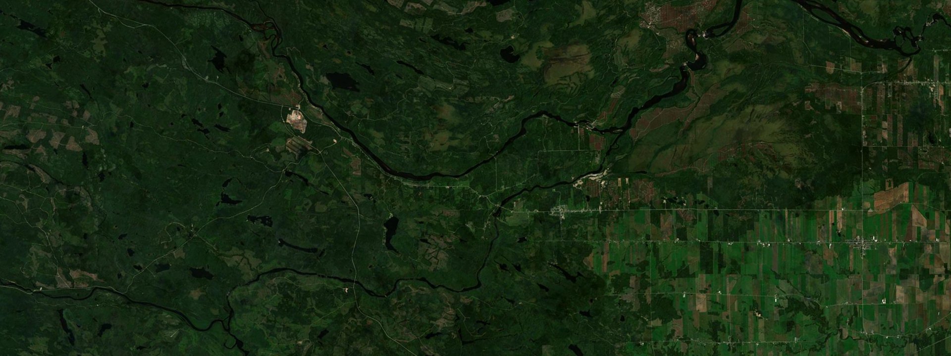 Vue satellite de Girardville
