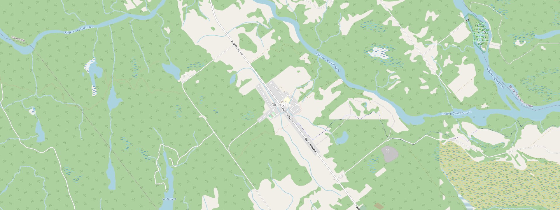 Plan des rues de Girardville