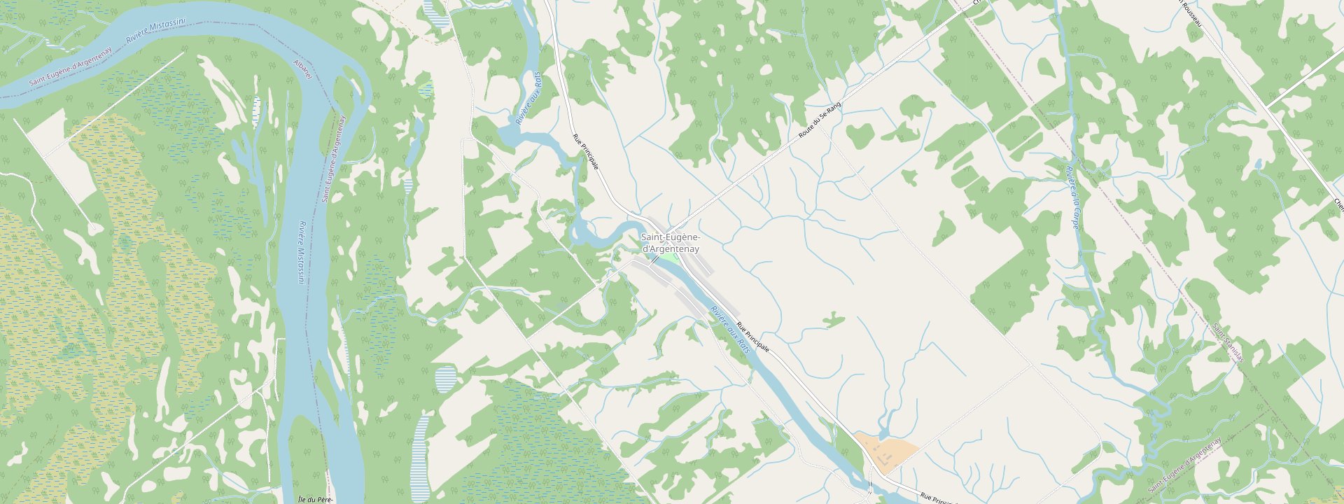 Plan des rues de Saint-Eugène-d'Argentenay