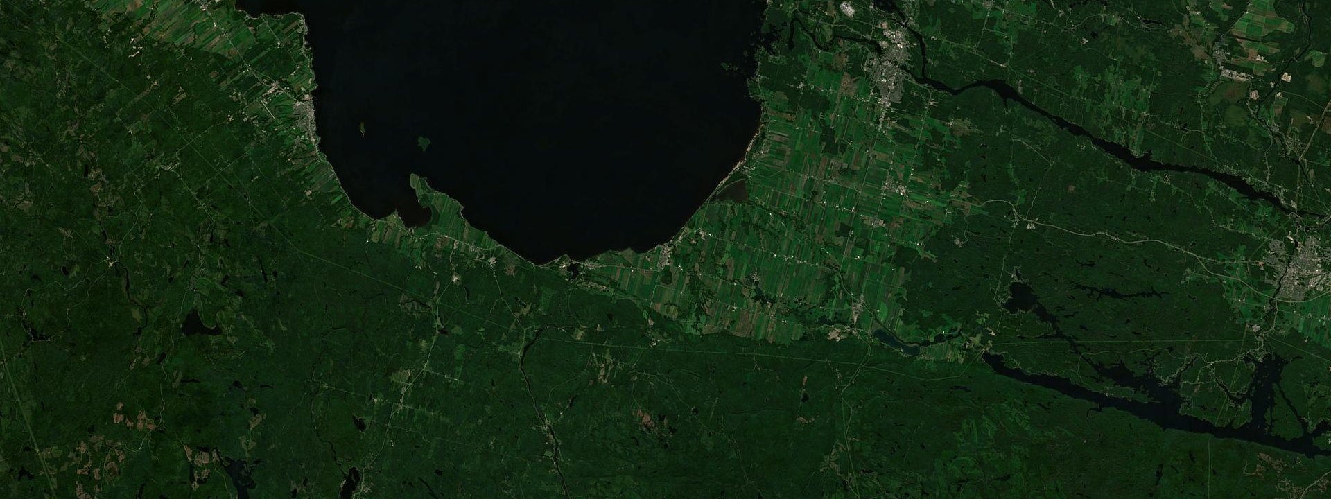 Vue satellite de Métabetchouan--Lac-à-la-Croix